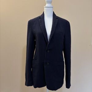 Robert Geller Wool Blazer Jacket Mens 48 Navy Made in Japan Slim Tailored